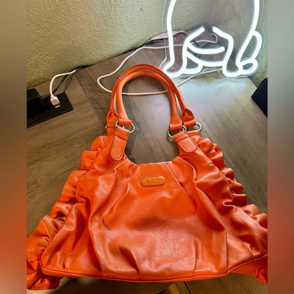 Nine & Co. Vibrant Orange Shoulder Bag - Picture 2 of 8